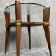 Vintage Italian coffee table with compass legs circa 1970