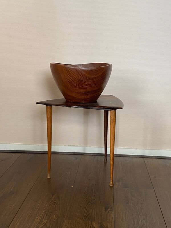 Bol en teck moderniste du milieu du siècle, Danemark, années 1950