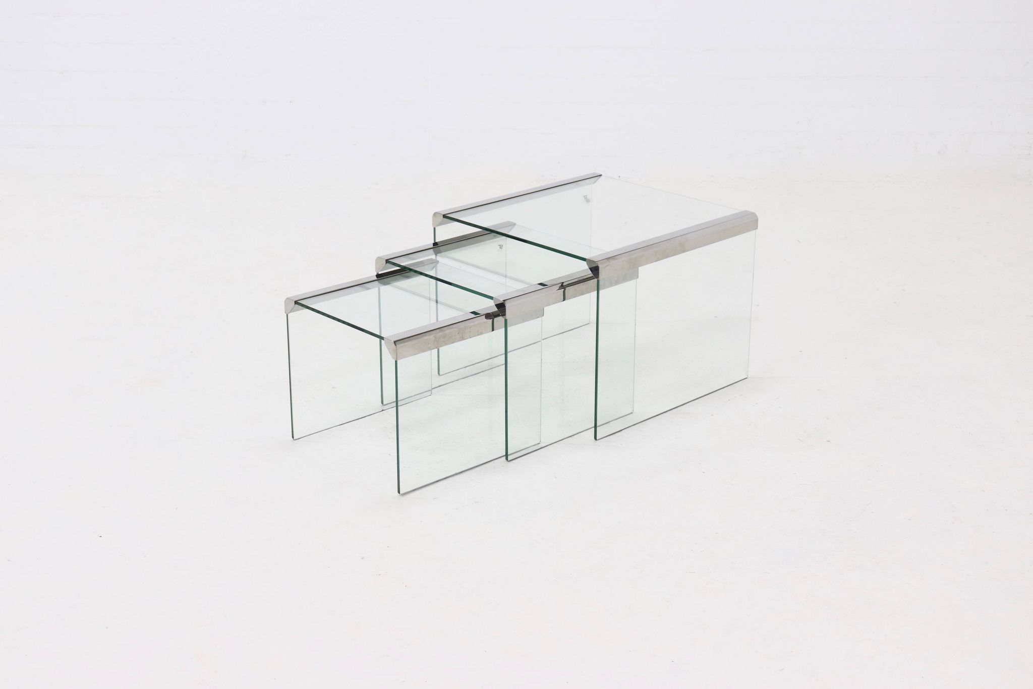 Set of 3 Gallotti & Radice nesting tables 1970s