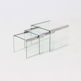 Set of 3 Gallotti & Radice nesting tables 1970s