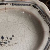 Rouen earthenware dish "black ass"