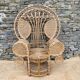 Fauteuil Emmanuel en rotin et osier naturel