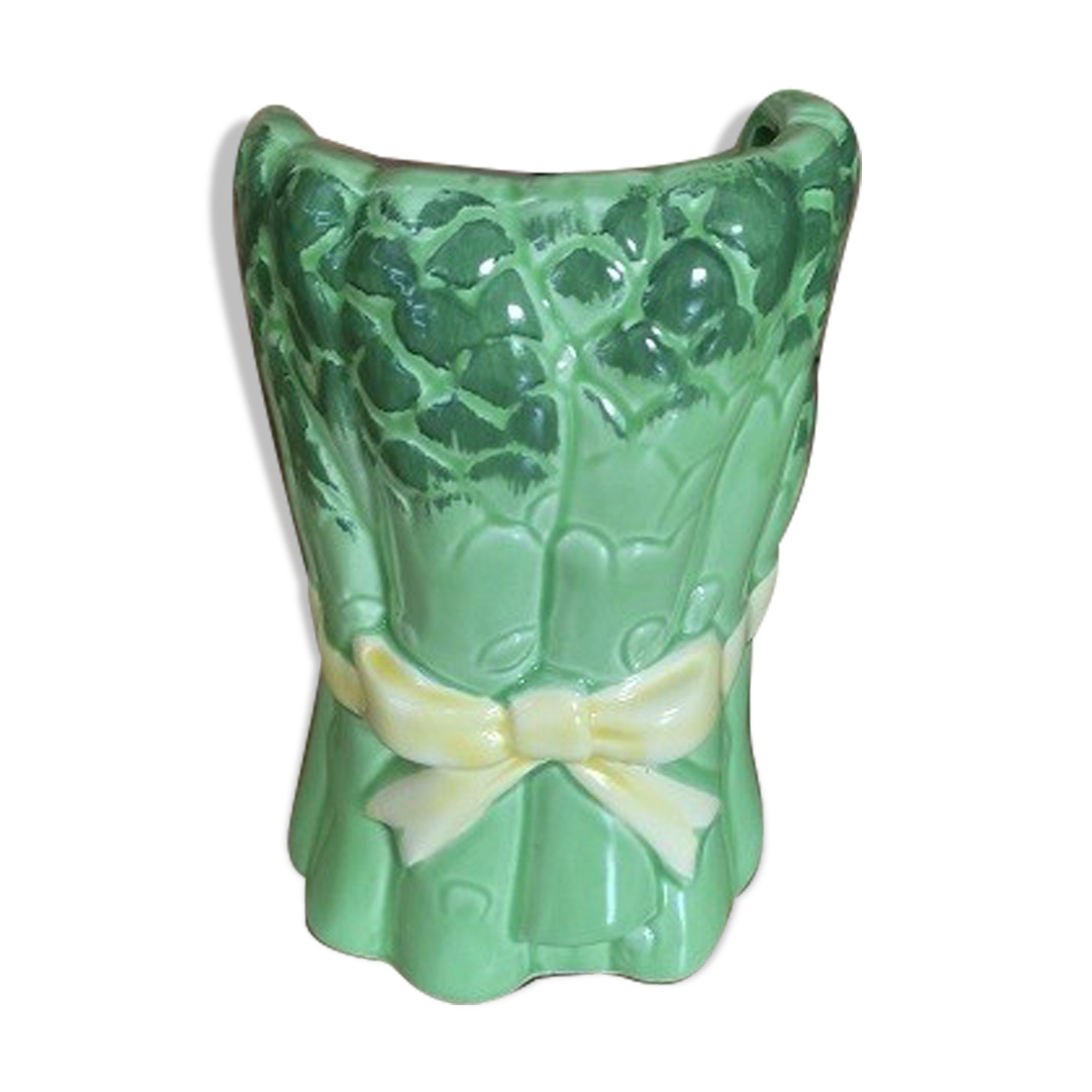 Cutlery pot decoration asparagus ceramic antique vintage slurry