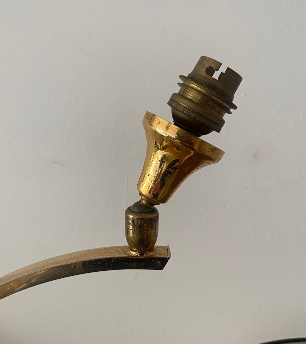 Brass desk lamp, 1950-1960
