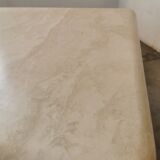 Square travertine coffee table