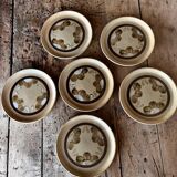 6 dessert plates Sarreguemines Atelier d'Art de Lorraine