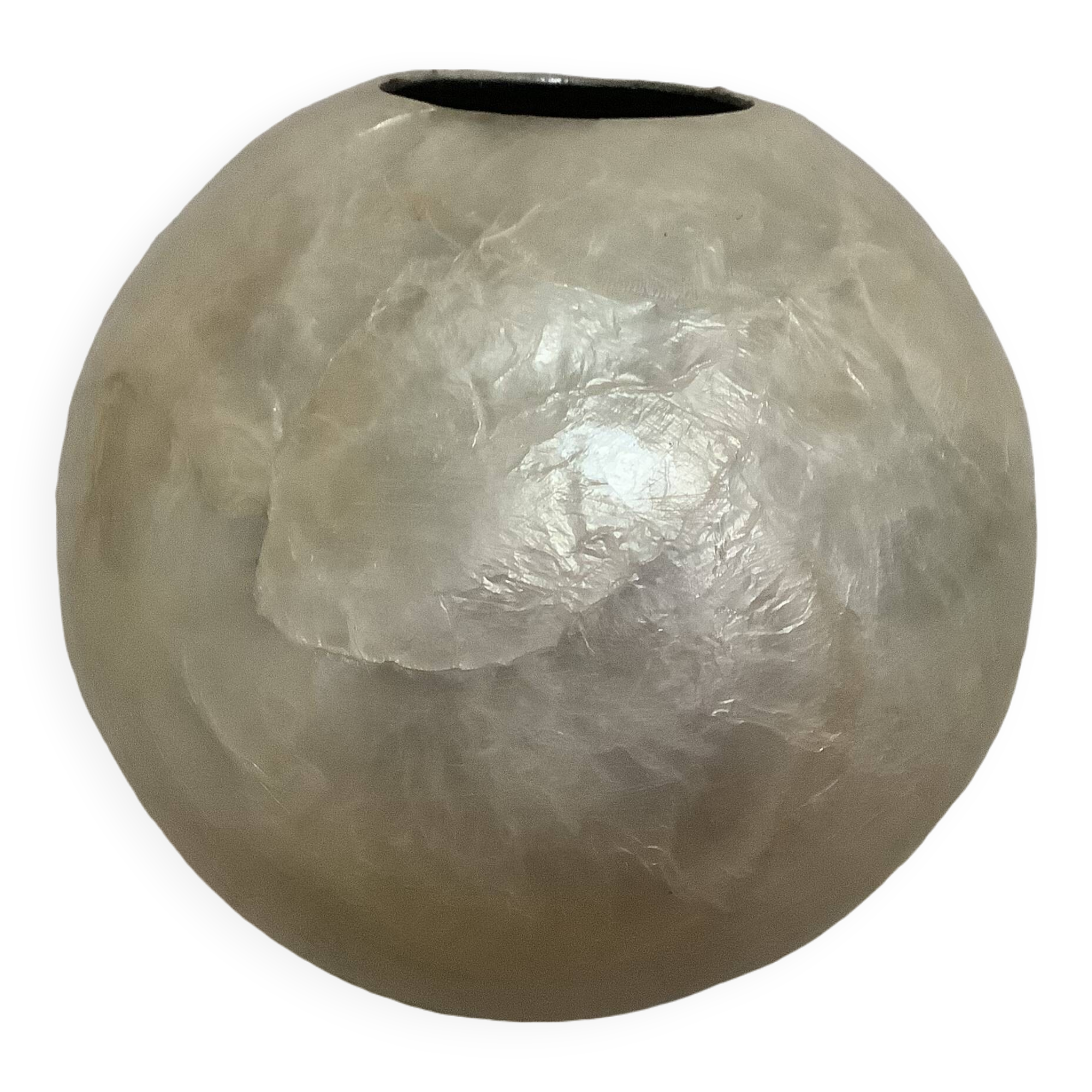Mother-of-pearl ball vase