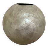 Mother-of-pearl ball vase