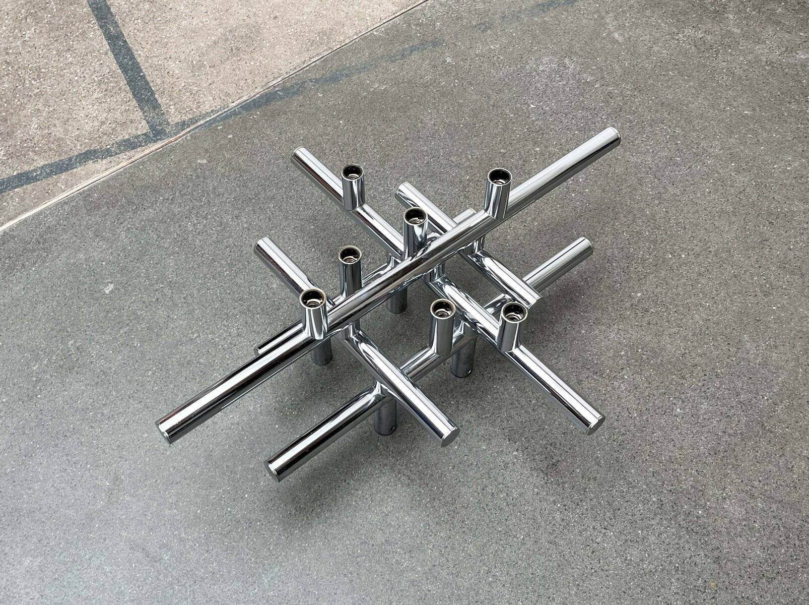 Mid-century Swiss space-age wall lamps or ceiling lights by Temde, 1960s.