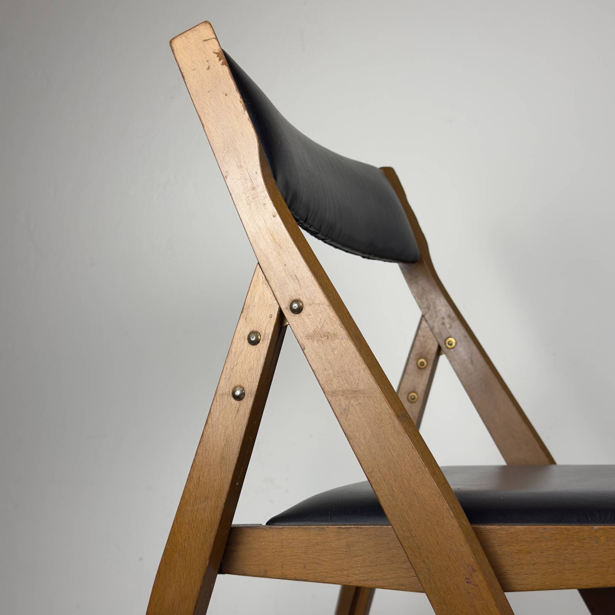 1970s Vintage folding chairs Eden by Gio Ponti for Stol Kamnik, Set of 6