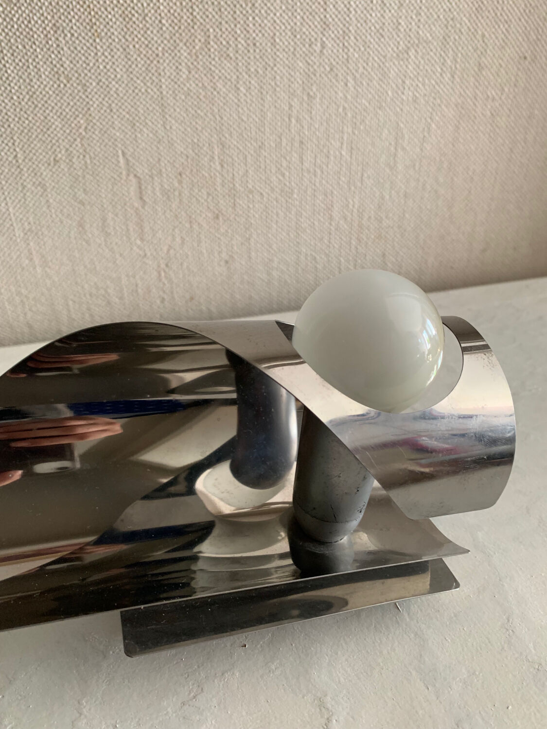 Vintage chrome wall lamp