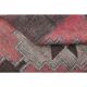 1970s Vintage Turkish Oushak Handmade Wool Cotton Pink Runner Rug 89x279