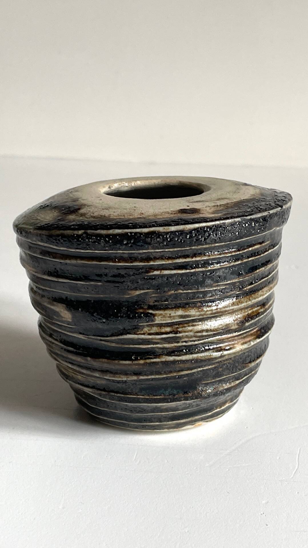 Vintage Brutalist Handmade Vase