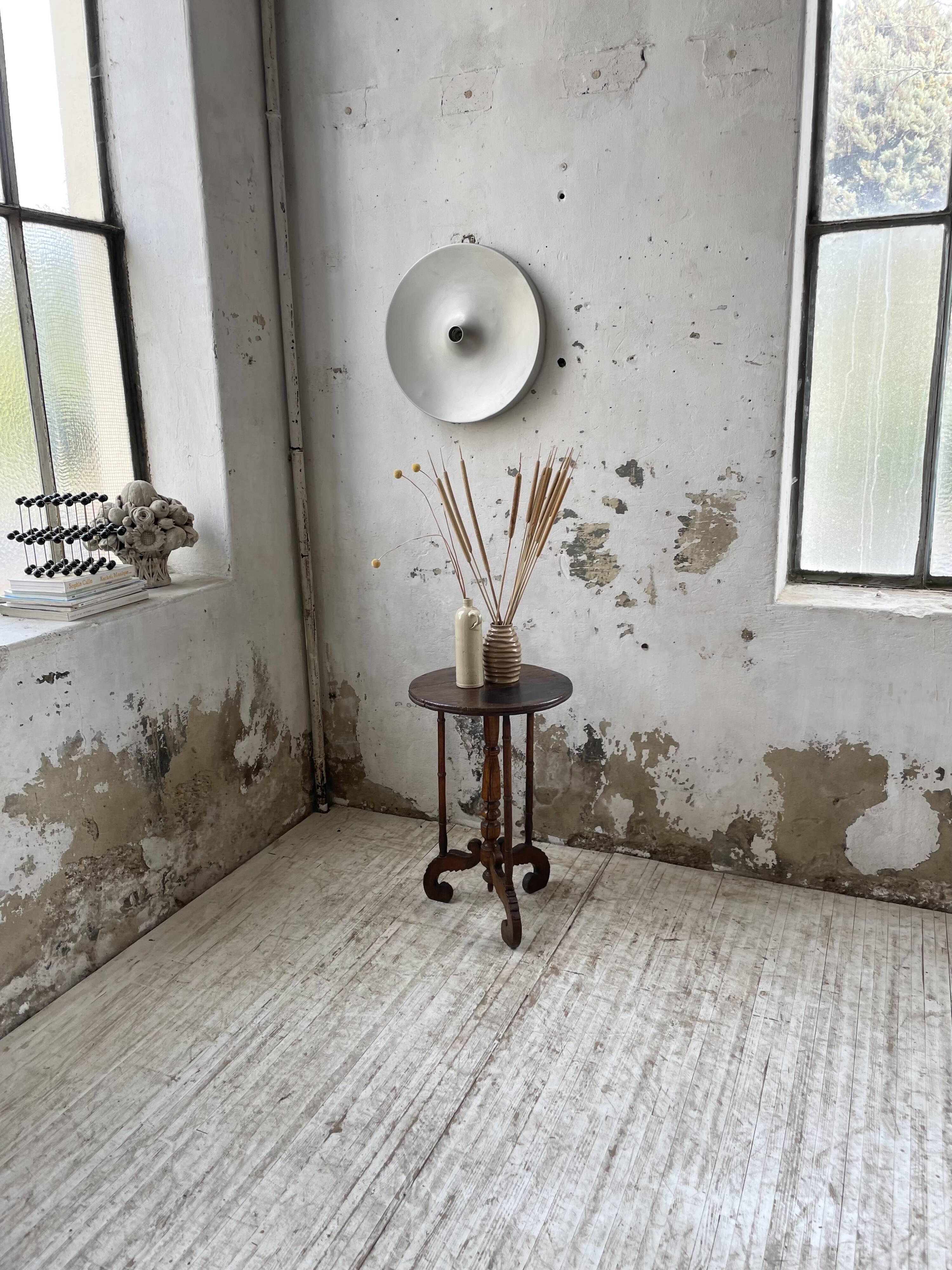 19th century oak pedestal console