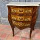 Chiffonnier sauteuse Louis XV en marqueterie