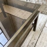 Table basse laiton attribuée à Guy Lefevre pour maison Jansen