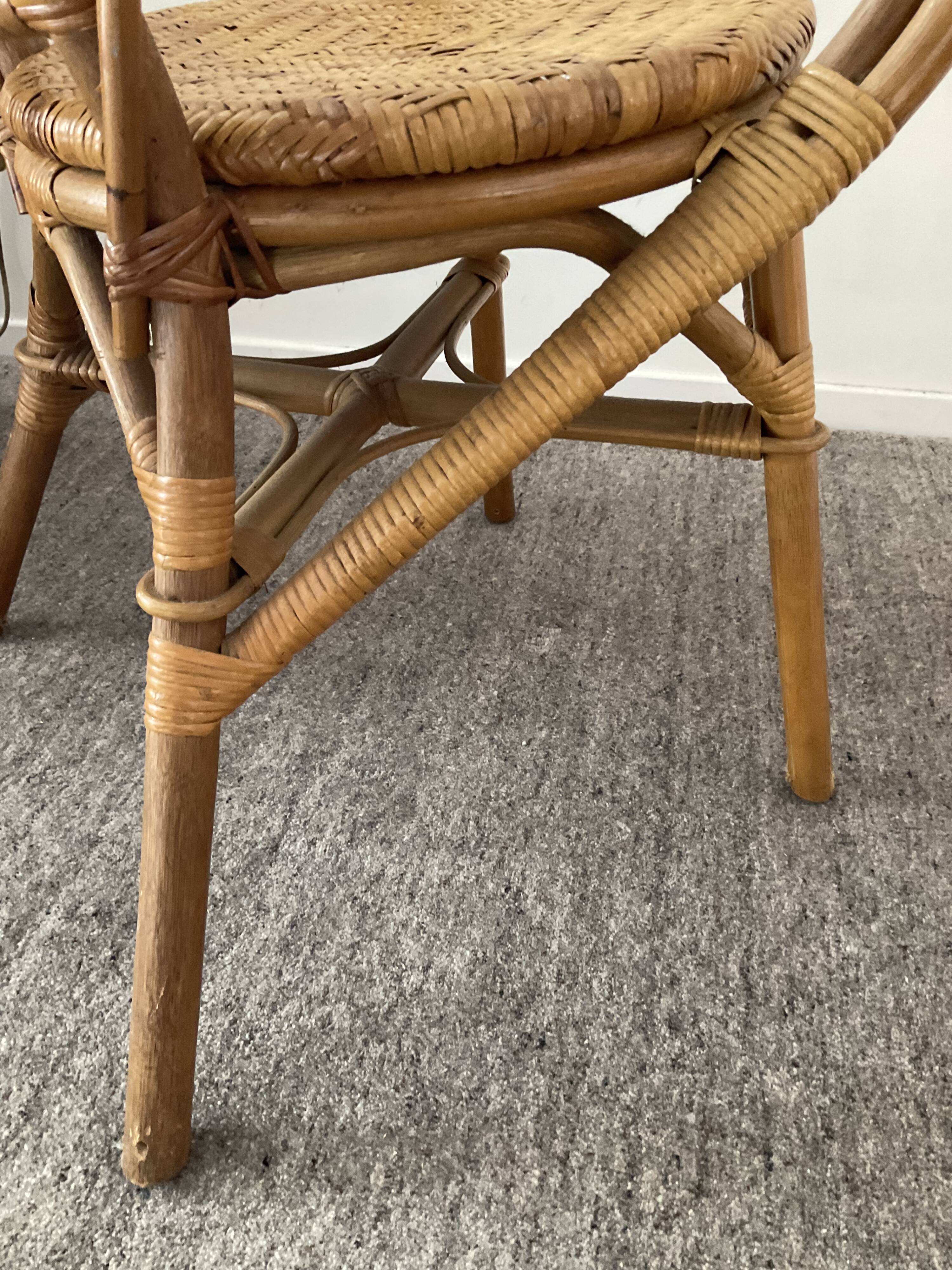 Rattan armchair from the 70s