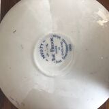 Old tea service the brook myott white ceramic blue decor england