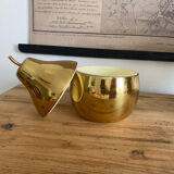 Vintage golden ice cube pear