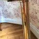 Vintage stand ashtray in gilded metal