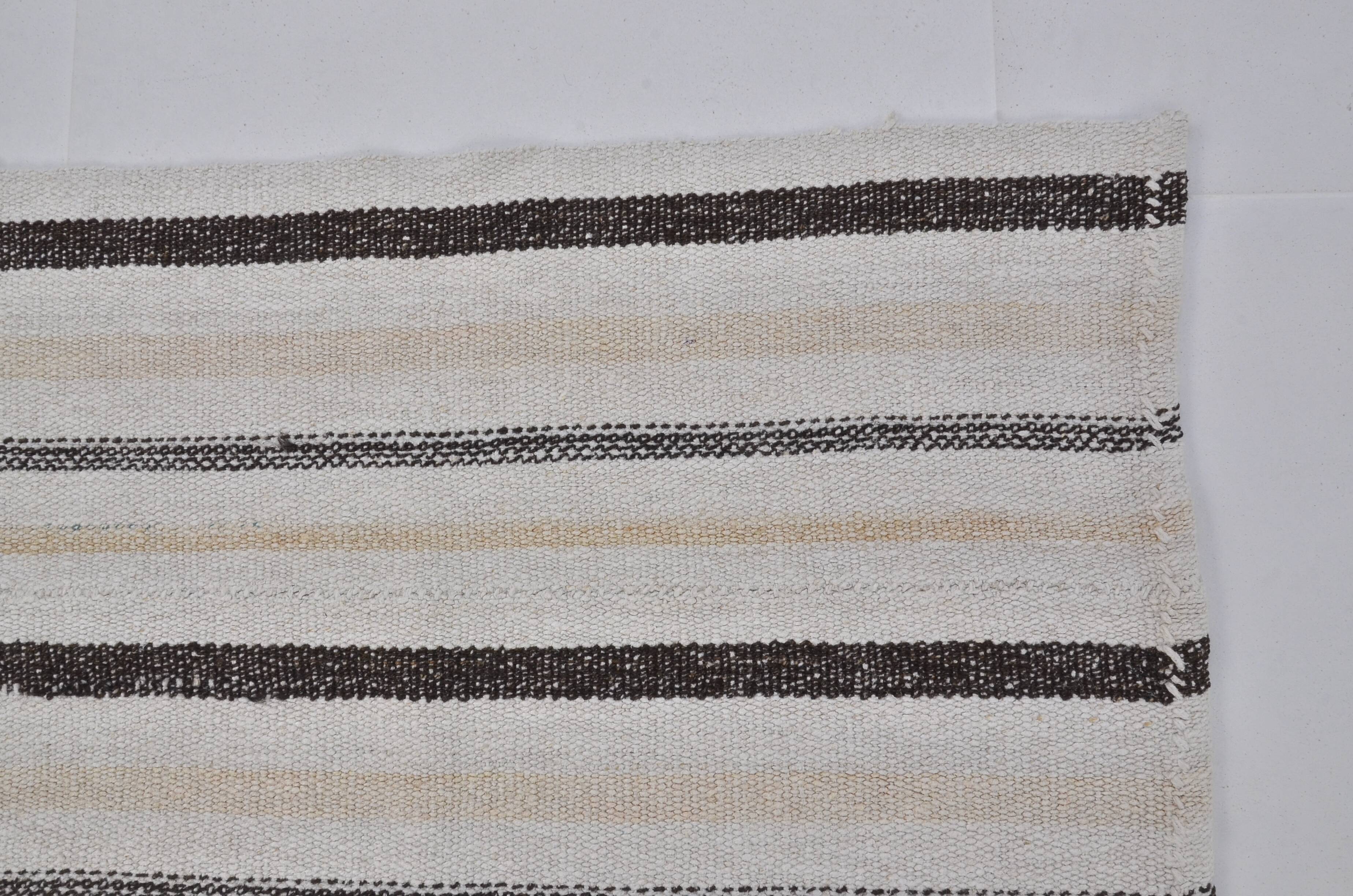 Decorative Anatolian Handwoven Hemp Kilim sku 3659
