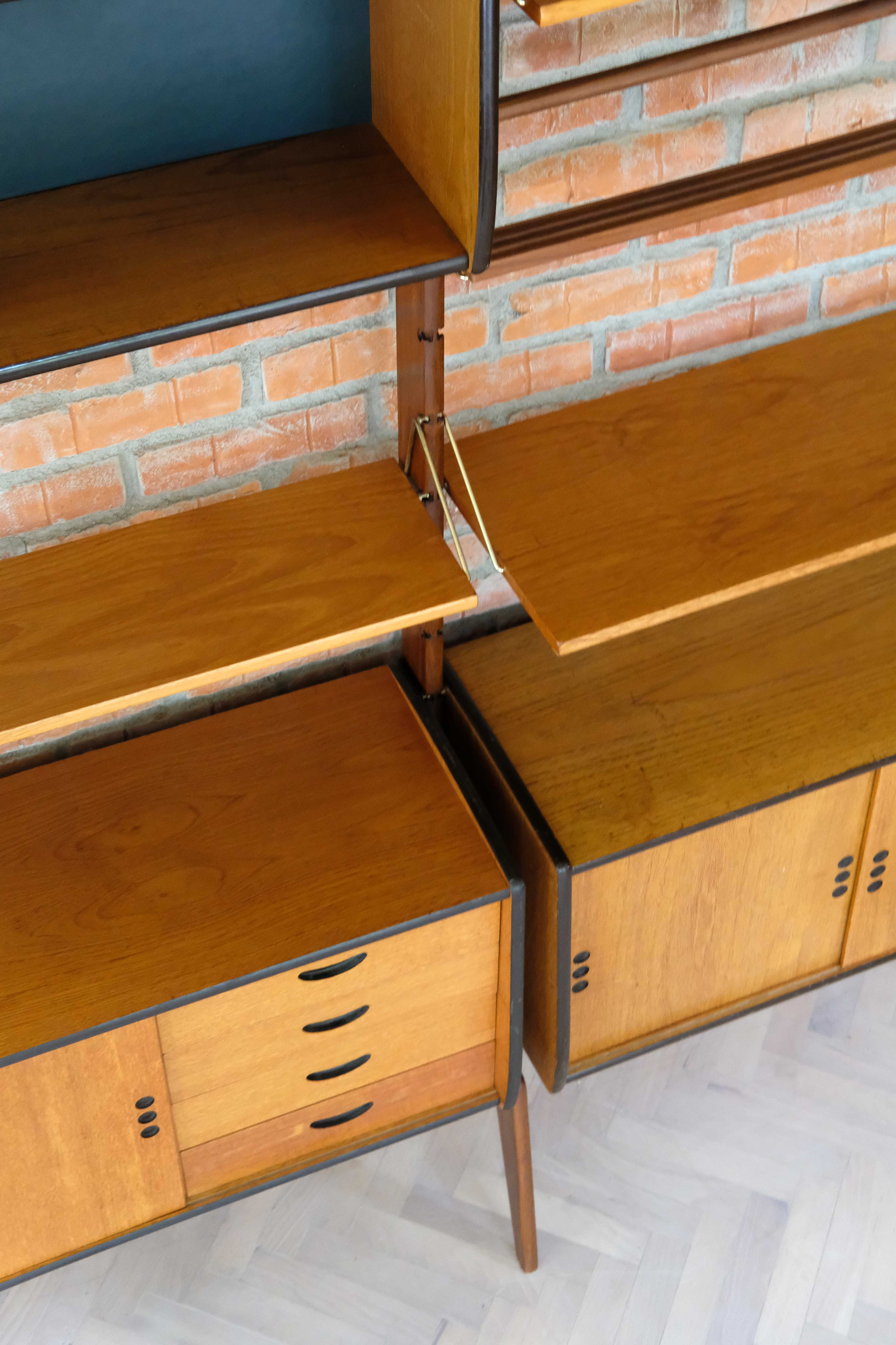 Wall Unit by John Texmon and Einar Blindheim, System Ergo, 2 Modules, Norway 1960's