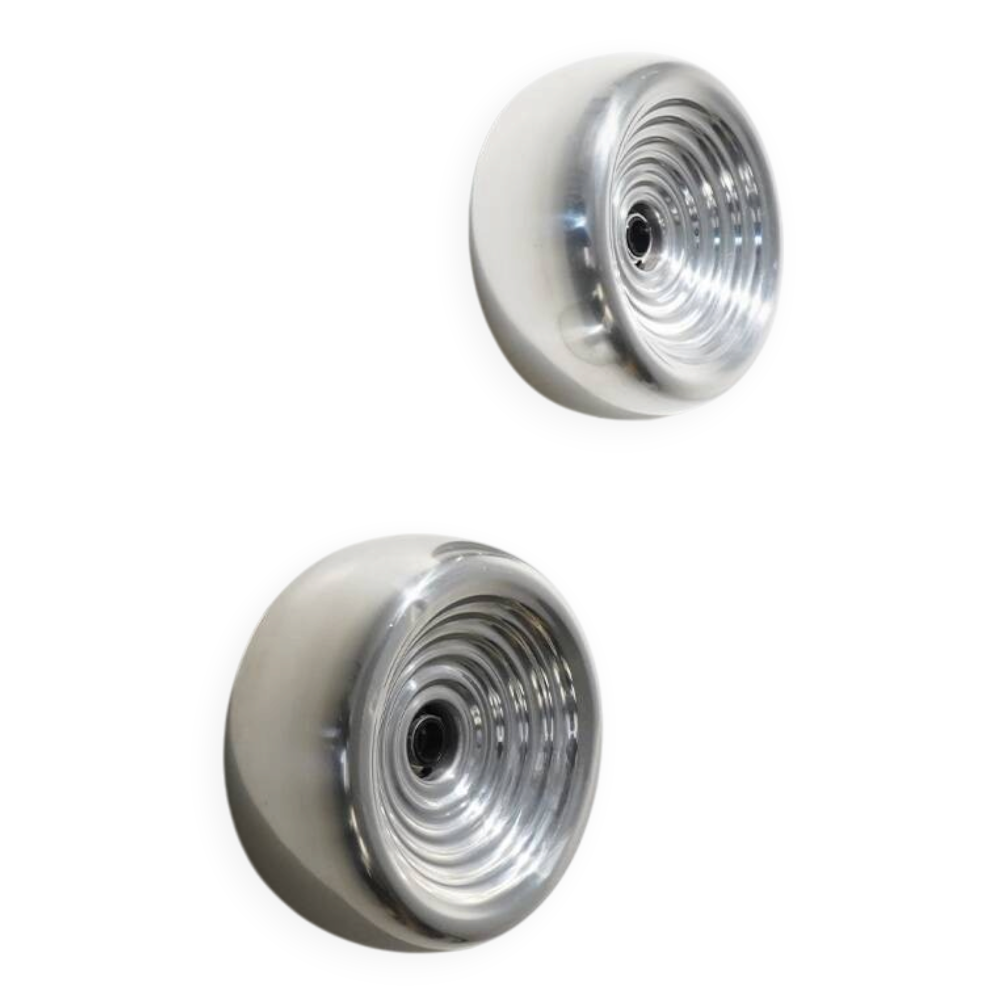 Paire de plafonniers "Padina" par Achille Castiglioni pour Flos, années 1960.