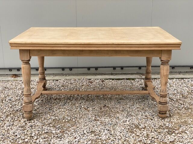 Sanded farmhouse table extension up to 2.54m