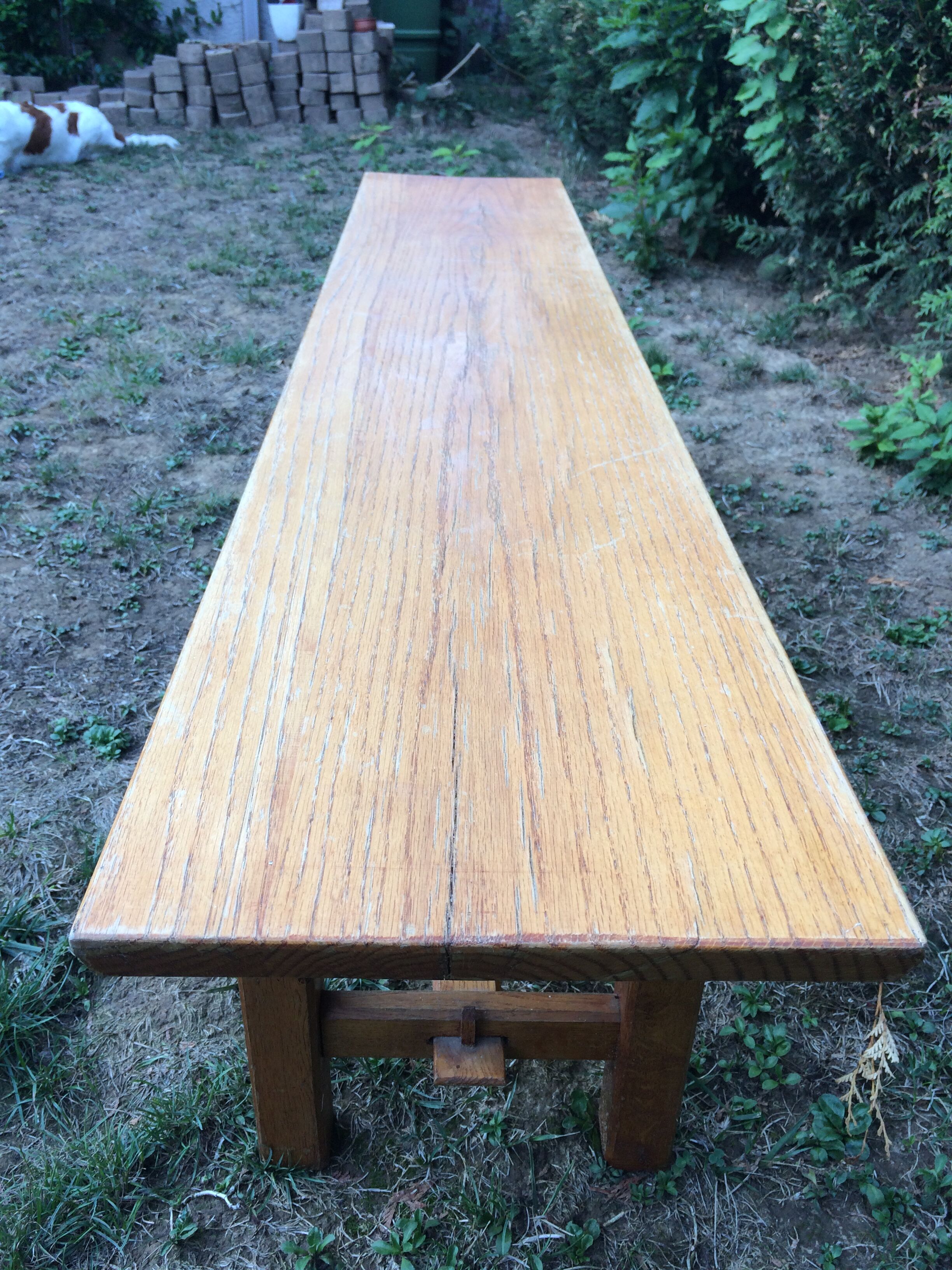 Vintage oak bench