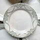 Flat plates terre de fer green creil & montereau labrador model "napoleon" 1890s