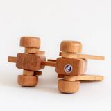 Wooden toy with wheels, Czechoslovakia, 1970s