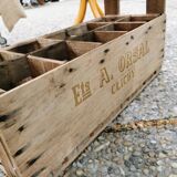 Case carries wooden bottles