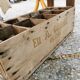 Case carries wooden bottles