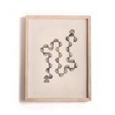 Peinture sur papier - 30x40cm - tableau abstrait - B115 - signé Eawy