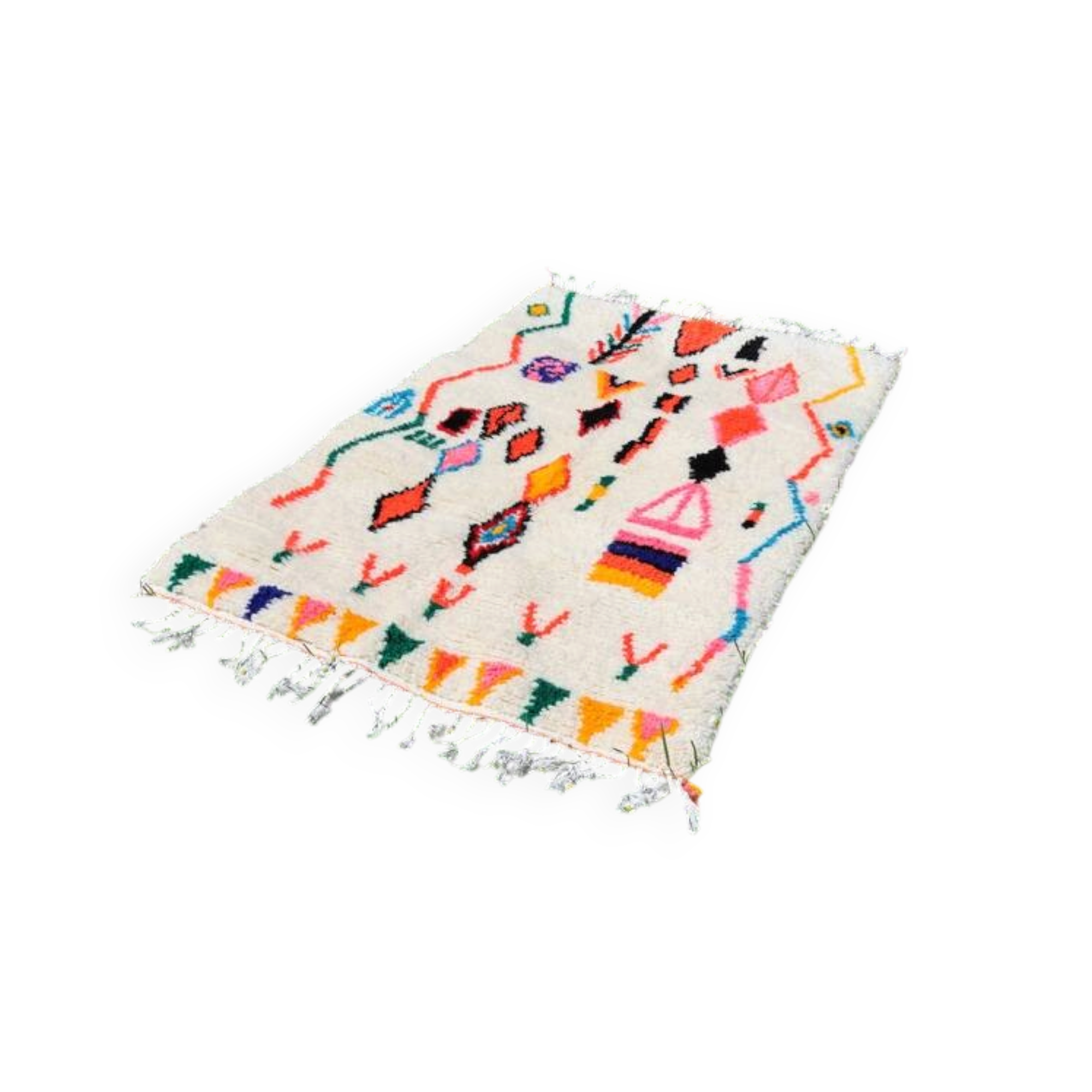 Tapis berbère Azilal en laine – Pièce unique