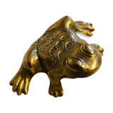Small brass frog