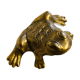 Small brass frog