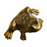 Small brass frog