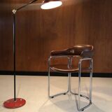 Vintage leather and chrome chair circa 1970