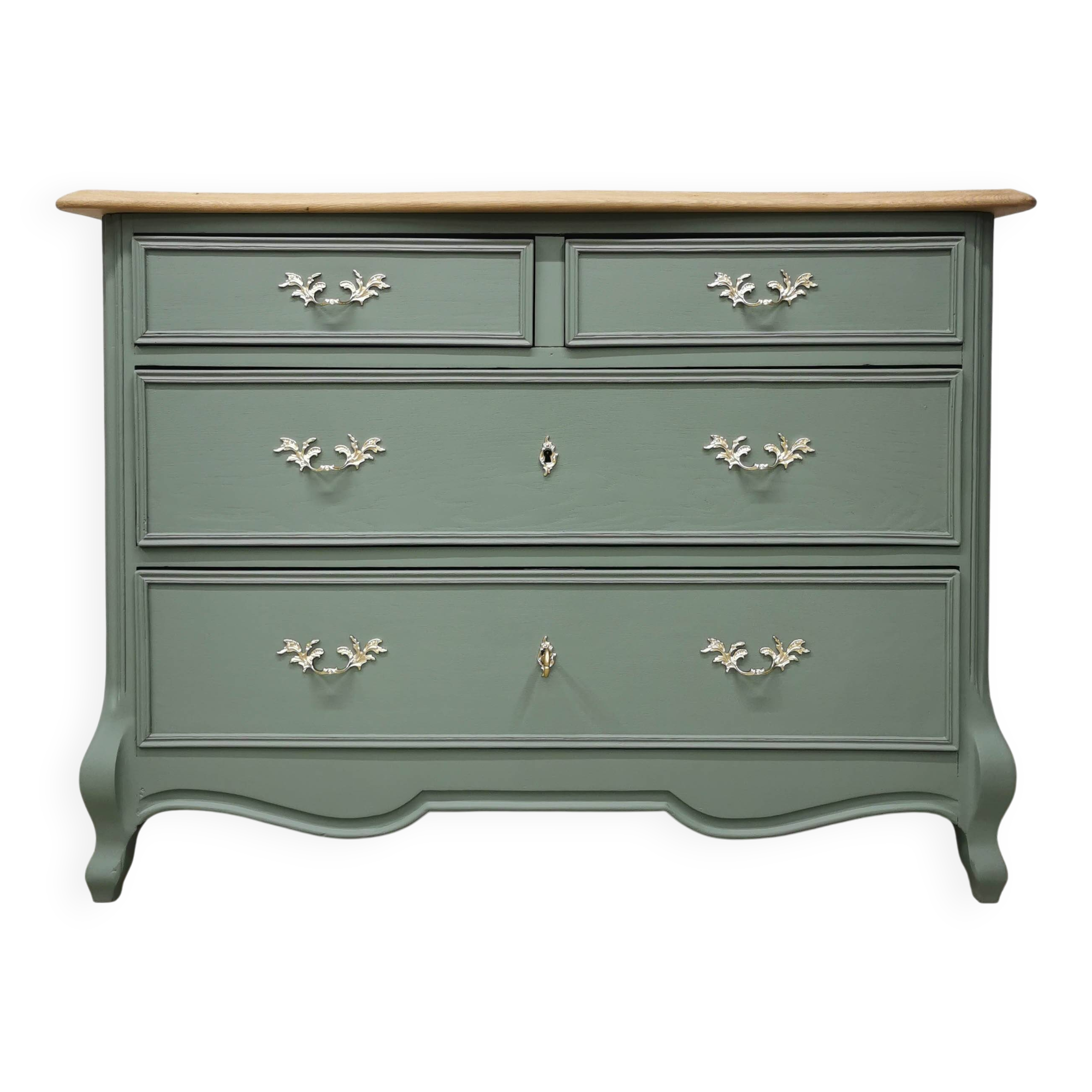 Vintage oak commode, renovated