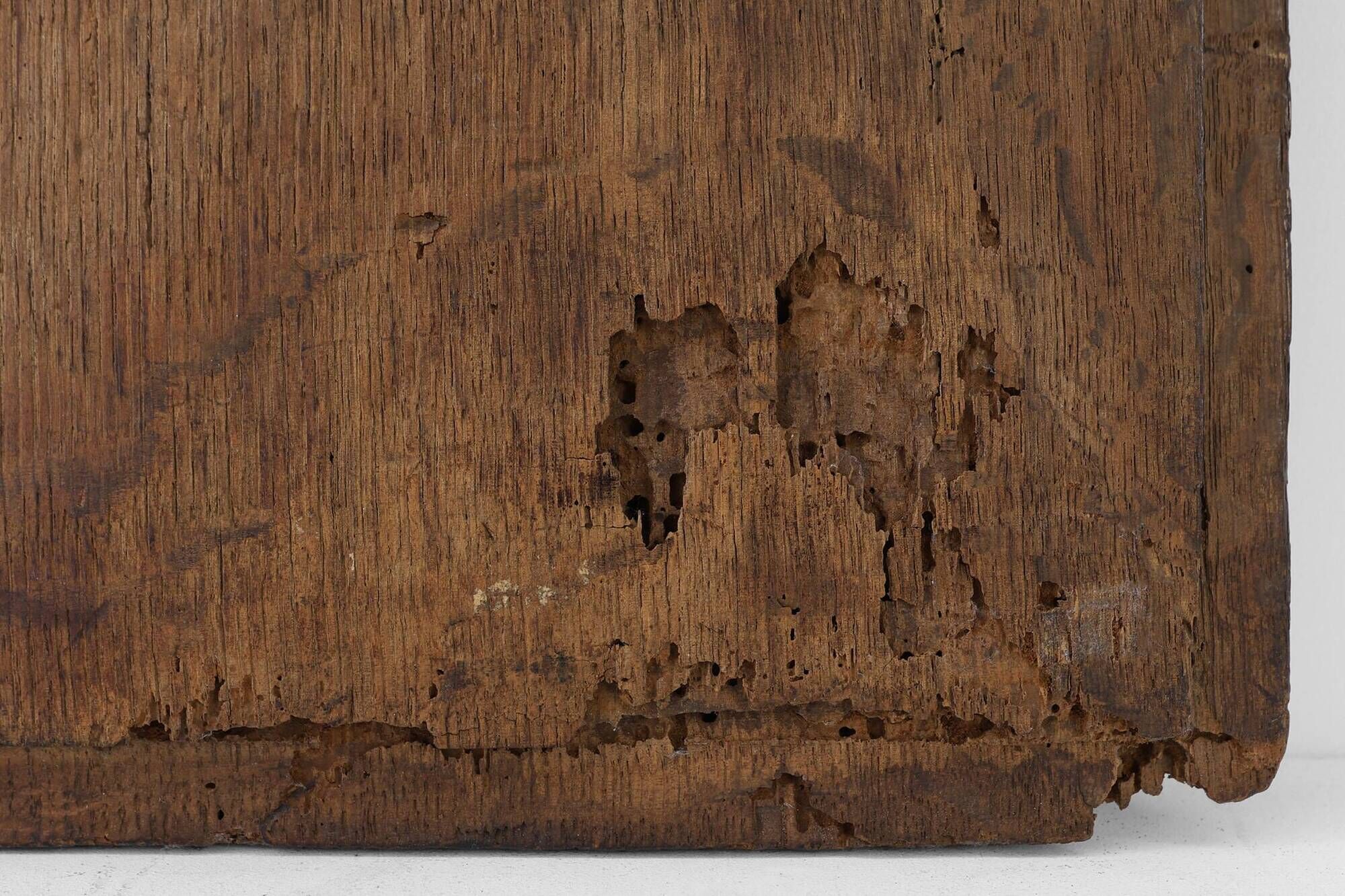 Late Gothic carved oak relief panel, France 15th century