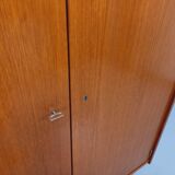 Vintage Scandinavian-style teak wardrobe from the 1960s