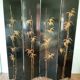 Lacquered screen with a horse pattern