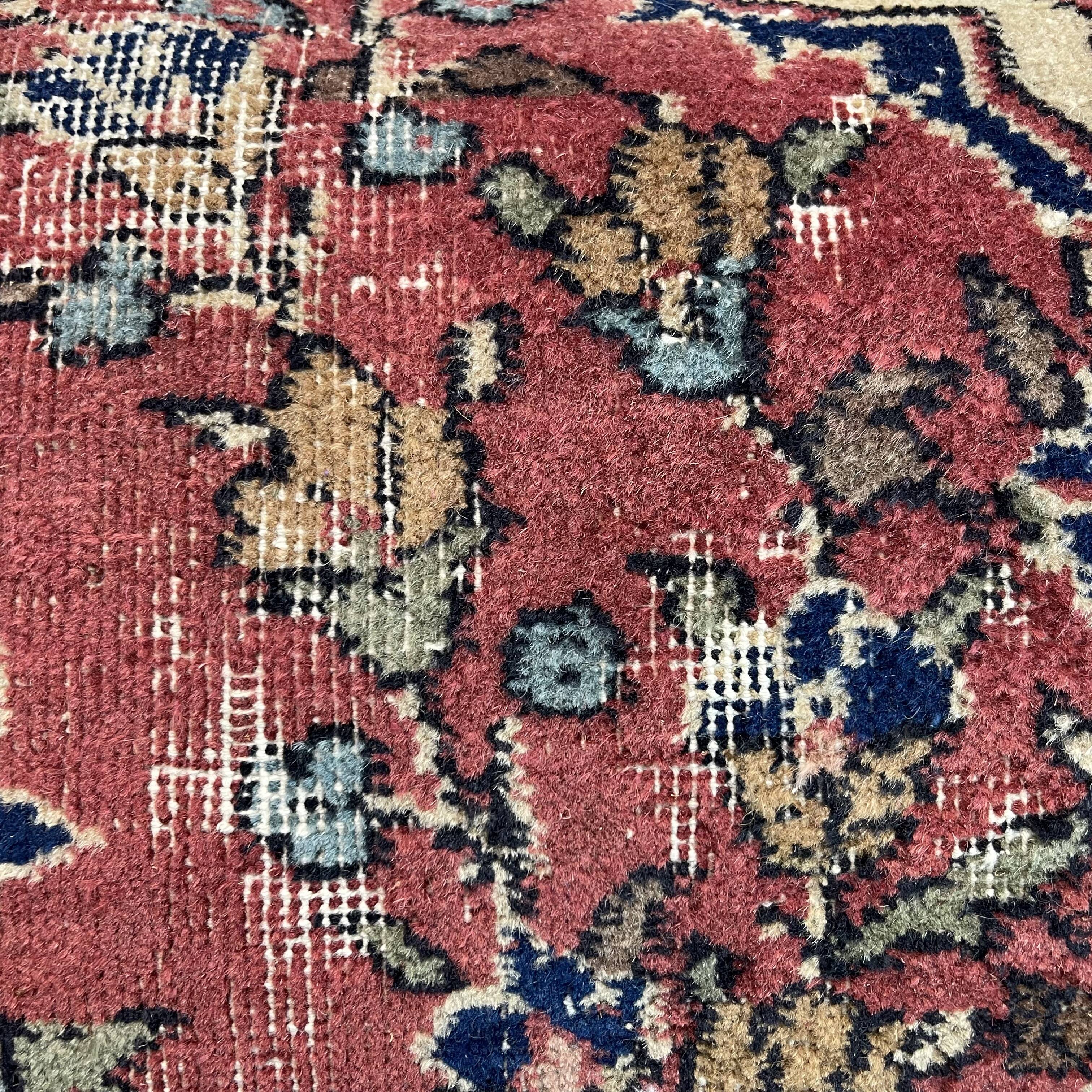 Vintage turkish rug cushion cover , 30 x 50 cm