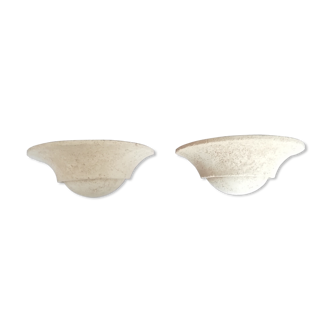 Pair of bulb wall lamps