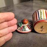 Small mustard pot signed AR-A in ceramic