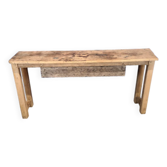 Old workbench, bar counter, high table, console