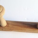 Coat rack 2m, 14 wooden wall hooks