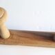 Coat rack 2m, 14 wooden wall hooks