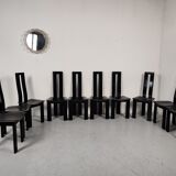 10 chairs by Pietro Costantini, Italy 80s